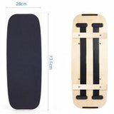 NNEDSZ VERPEAK Wooden Balance Board Trainer with Adjustable Stoppers (Black with Wood)