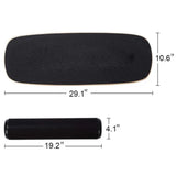 NNEDSZ VERPEAK Wooden Balance Board Trainer with Adjustable Stoppers (Black with Wood)