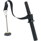 NNEDSZ VERPEAK Wrist Roller Forearm with Soft Foam Grip Handles (Black)