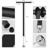 NNEDSZ VERPEAK Wrist Roller Forearm with Soft Foam Grip Handles (Black)