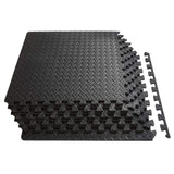 NNEDSZ Verpeak Puzzle Gym Mat EVA Interlocking Foam Tiles with Border (Black)