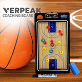NNEDSZ VERPEAK Foldable Basketball Coaching Board with Magnetic Number Pieces & Marker Pen (Black)
