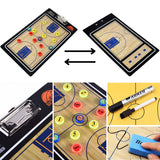 NNEDSZ VERPEAK Foldable Basketball Coaching Board with Magnetic Number Pieces & Marker Pen (Black)