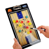 NNEDSZ VERPEAK Foldable Basketball Coaching Board with Magnetic Number Pieces & Marker Pen (Black)