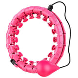 NNEDSZ VERPEAK Weighted Hula Hoop with 26 Detachable Knots (Pink)