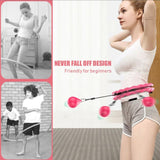 NNEDSZ VERPEAK Weighted Hula Hoop with 26 Detachable Knots (Pink)