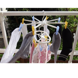 NNEDSZ [10-PACK] Round Umbrella Coat Hanger 8 clips