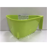 NNEDSZ [10-PACK] Single Handle Triangle Drain Basket Green