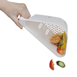 NNEDSZ [10-PACK] Single Handle Triangle Drain Basket Green