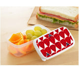 NNEDSZ [6-PACK] Plune Food Storage Box 4-Piece Set Suitable for Refrigerator and Microwave Oven( 2 Size available ) A