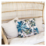 NNEDSZ Cushion Cover-With Piping-Palm Trees Natural-60cm x 60cm