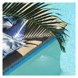 NNEDSZ Cushion Cover-With Piping-Palm Trees White-35cm x 50cm