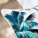 NNEDSZ Cushion Cover-With Piping-Palm Trees White-35cm x 50cm