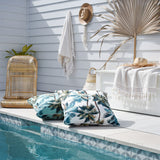 NNEDSZ Cushion Cover-With Piping-Palm Trees White-60cm x 60cm