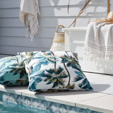 NNEDSZ Cushion Cover-With Piping-Palm Trees White-60cm x 60cm