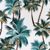 NNEDSZ Cushion Cover-With Piping-Palm Trees White-60cm x 60cm