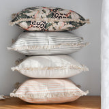 NNEDSZ Cushion Cover-Coastal Fringe Natural-Solid Natural-35cm x 50cm