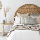 NNEDSZ Cushion Cover-Coastal Fringe Natural-Solid Natural-45cm x 45cm