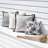 NNEDSZ Cushion Cover-Coastal Fringe Natural-Solid Natural-60cm x 60cm