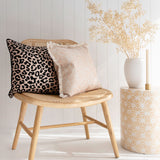 NNEDSZ Cushion Cover-With Black Piping-Jungle Peach-45cm x 45cm