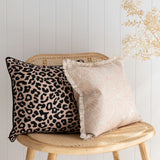 NNEDSZ Cushion Cover-With Black Piping-Jungle Peach-45cm x 45cm