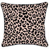 NNEDSZ Cushion Cover-With Black Piping-Jungle Peach-45cm x 45cm