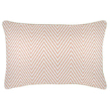 NNEDSZ Cushion Cover-With Piping-Zig Zag Blush-35cm x 50cm
