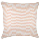 NNEDSZ Cushion Cover-With Piping-Zig Zag Blush-60cm x 60cm