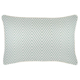 NNEDSZ Cushion Cover-With Piping-Zig Zag Pale Mint-35cm x 50cm
