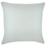 NNEDSZ Cushion Cover-With Piping-Zig Zag Pale Mint-60cm x 60cm