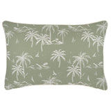 NNEDSZ Cushion Cover-With Piping-Postcards Sage-35cm x 50cm