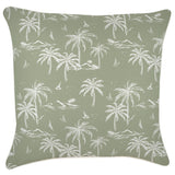 NNEDSZ Cushion Cover-With Piping-Postcards Sage-60cm x 60cm