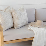 NNEDSZ Cushion Cover-With Piping-Tall-Palms-Beige-45cm x 45cm