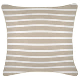 NNEDSZ Cushion Cover-With Piping-Hampton Stripe Beige-45cm x 45cm