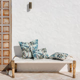 NNEDSZ Cushion Cover-With Piping-Palm Trees Seafoam-35cm x 50cm