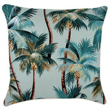 NNEDSZ Cushion Cover-With Piping-Palm Trees Seafoam-60cm x 60cm