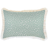 NNEDSZ Cushion Cover-Coastal Fringe-Lunar Pale Mint-35cm x 50cm