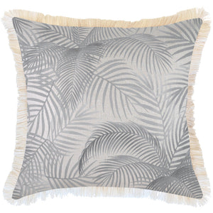 NNEDSZ Cushion Cover-Coastal Fringe Natural-Seminyak Smoke-60cm x 60cm