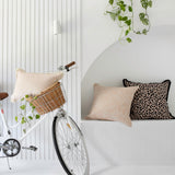NNEDSZ Cushion Cover-Coastal Fringe Black-Jungle Peach-60cm x 60cm