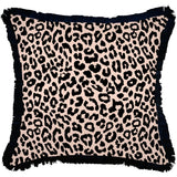 NNEDSZ Cushion Cover-Coastal Fringe Black-Jungle Peach-60cm x 60cm