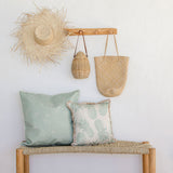 NNEDSZ Cushion Cover-Coastal Fringe-Pineapples Seafoam-45cm x 45cm