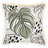 NNEDSZ Cushion Cover-Coastal Fringe-Rainforest Sage-45cm x 45cm