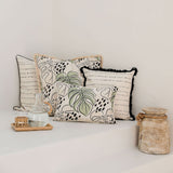 NNEDSZ Cushion Cover-Coastal Fringe-Rainforest Sage-60cm x 60cm