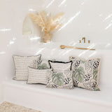 NNEDSZ Cushion Cover-Coastal Fringe-Rainforest Sage-60cm x 60cm