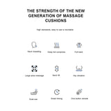 NNEDSZ Massager Cushion - Chair Seat Kneading Shiatsu Heat Massage Portable Car