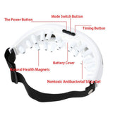 NNEDSZ Rechargeable Eye Care Massager - Remote Music Pressure Vibration Heat