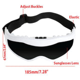 NNEDSZ Rechargeable Eye Care Massager - Remote Music Pressure Vibration Heat