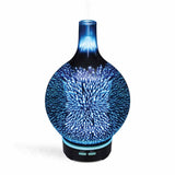 NNEDSZ Essential Oil Aroma Diffuser - Mirror 3D Fireworks Aromatherpay Mist Humidifier
