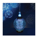 NNEDSZ Essential Oil Aroma Diffuser - Mirror 3D Fireworks Aromatherpay Mist Humidifier