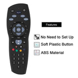 NNEDSZ 4x PayTV Remote Control Compatible with Foxtel MYSTAR SKY NEW ZEALAND - Black